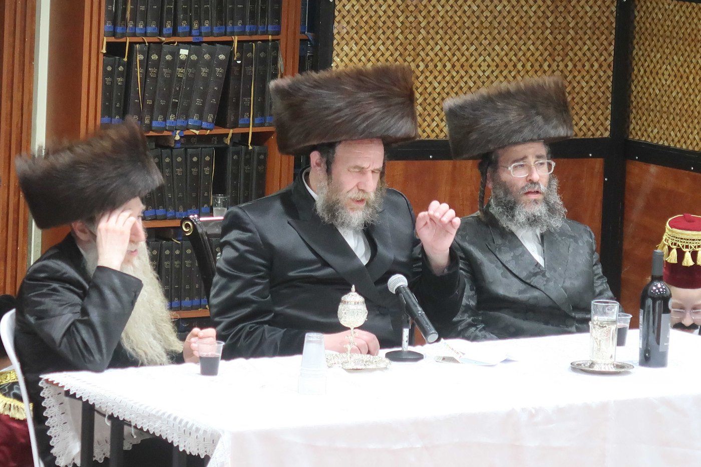 פורים אצל הגה"צ רבי יעקב מרדכי הגר אב"ד ויז'ניץ אלעד