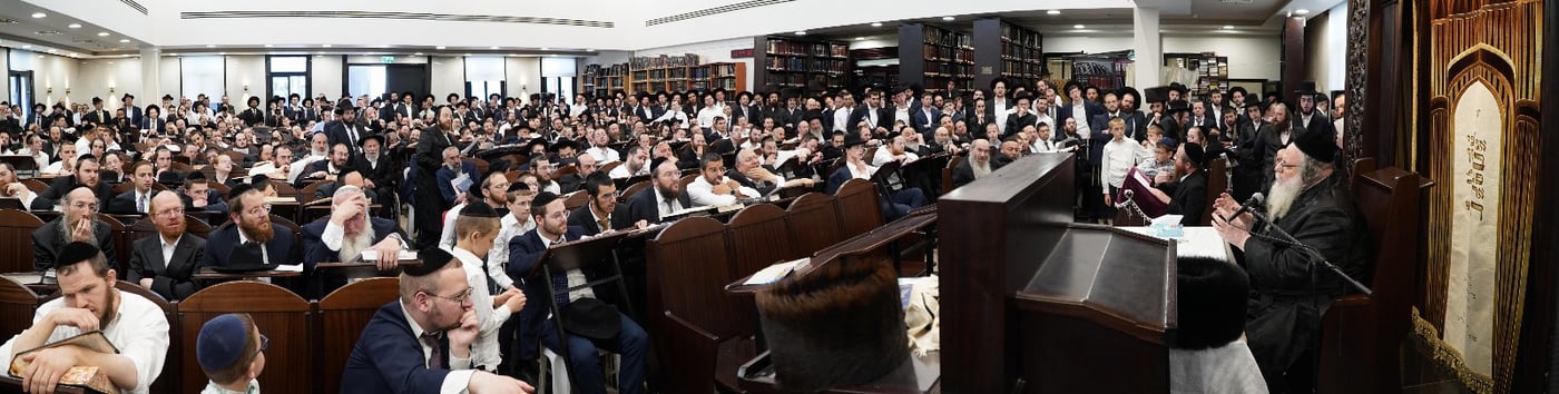 הגר"ש אלתר בשיעור חוה"מ פסח באחיסמך
