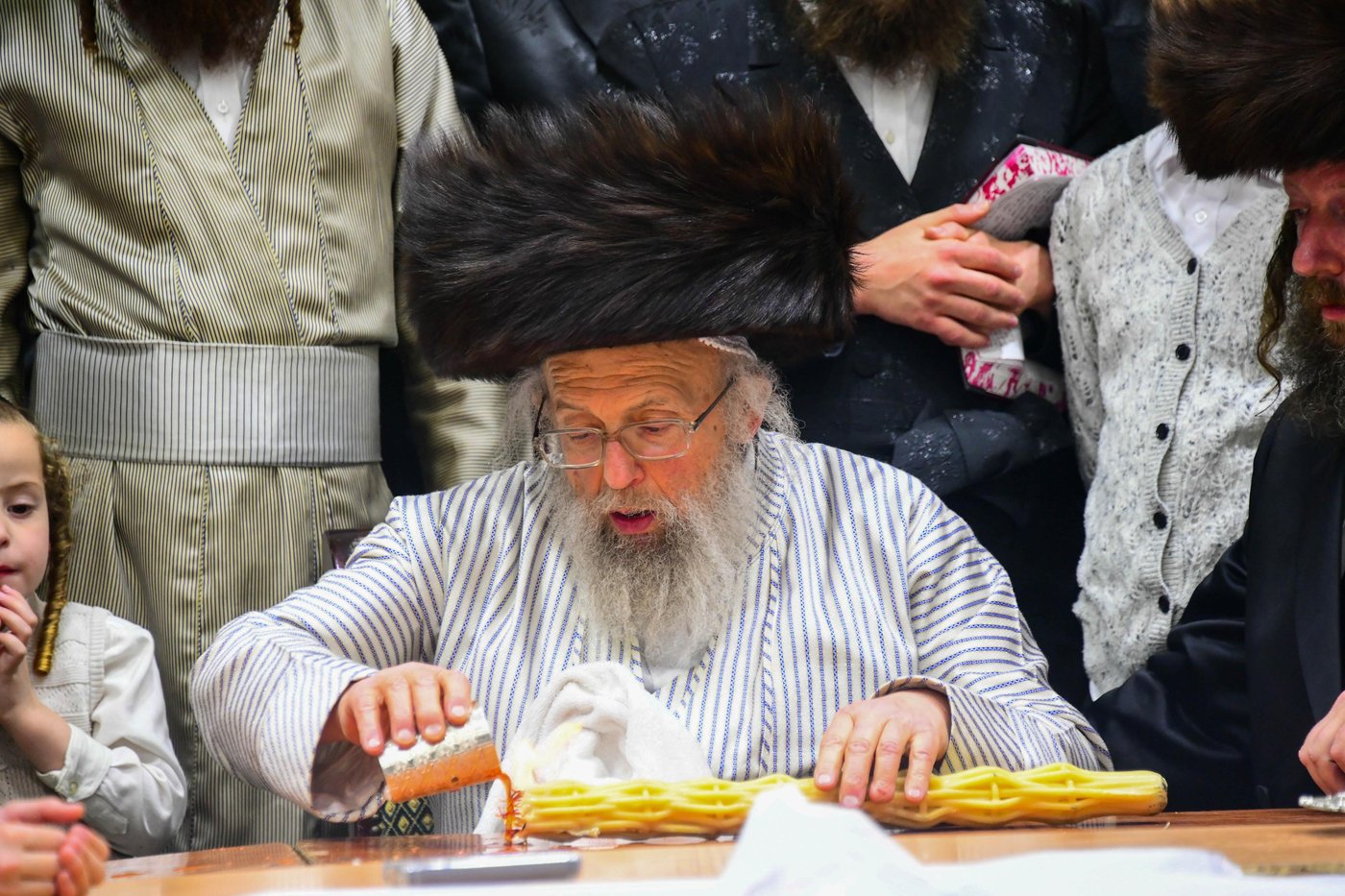 האדמו"ר מפינסק קרלין שבת בב"ב