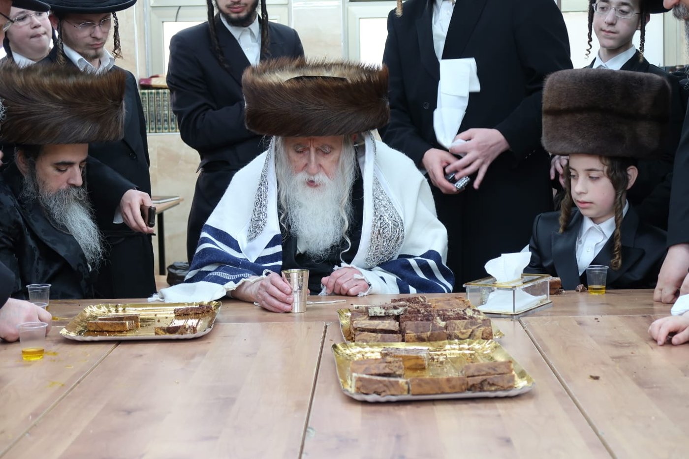 שמחת בר מצווה לנכד האדמו"ר ממכנובקא בעלזא