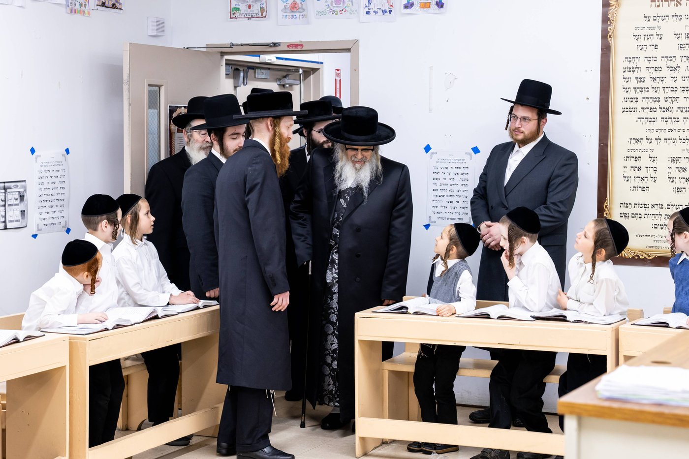 האדמו"ר מסאטמר בביקור בבלומינגבערג
