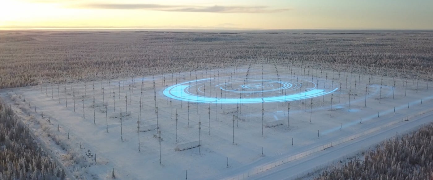 הדמיה של פעילות HAARP 