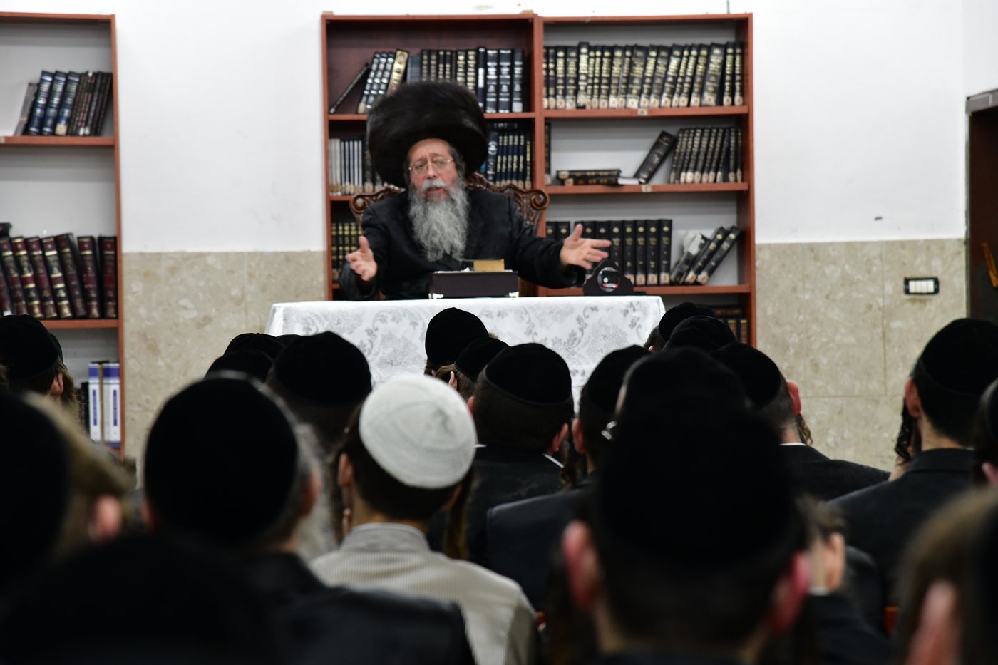 האדמו"ר משבט הלוי בשבת התאחדות בטלז סטון