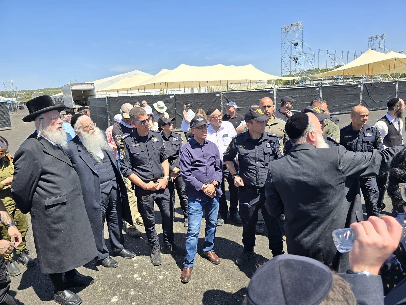 סיור הוועדה לביטחון לאומי בהר מירון - שבוע לפני ההילולה