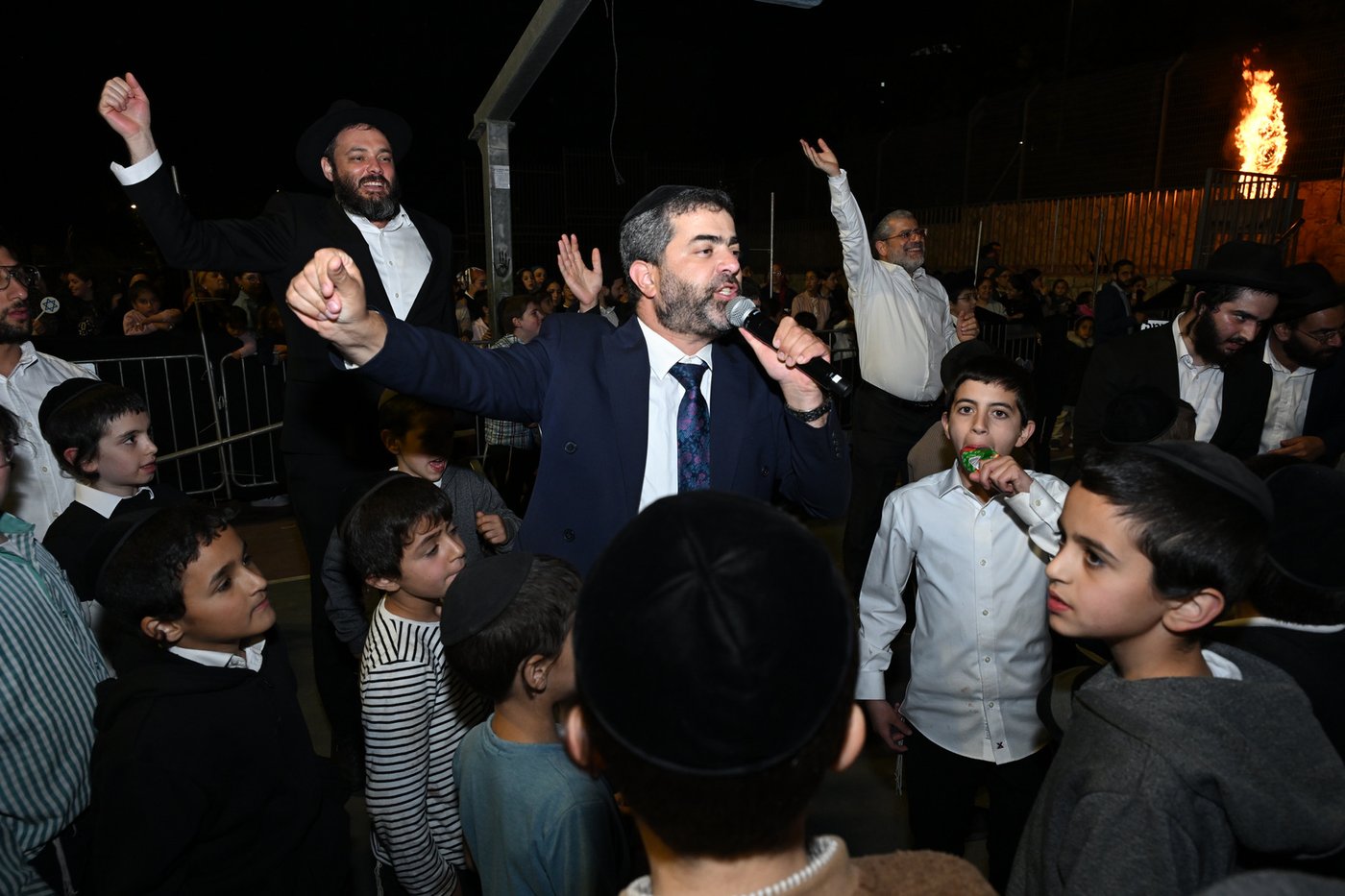 ההדלקה המרכזית בשכונת 'שמואל הנביא' בירושלים