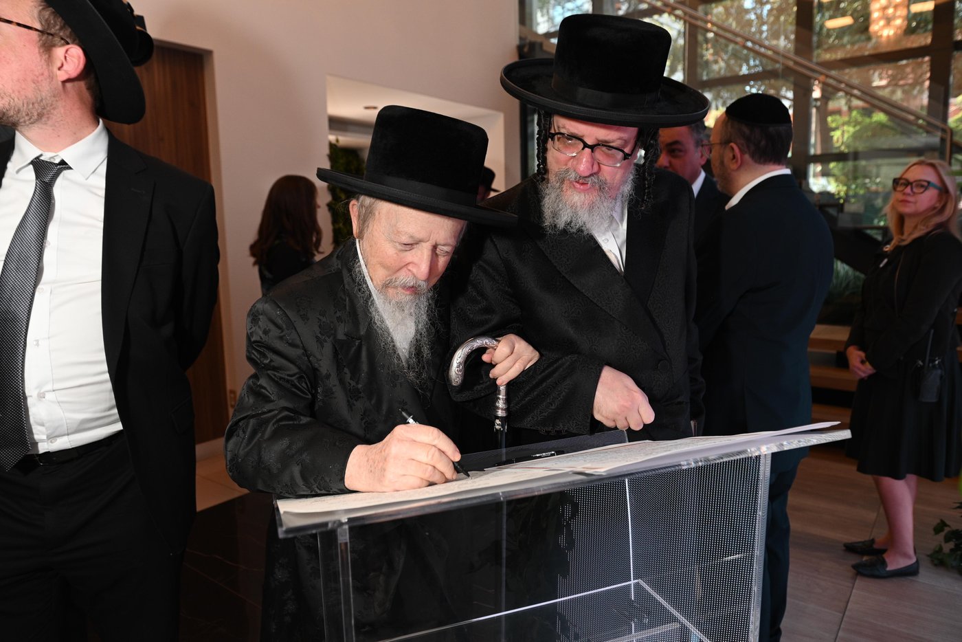 אבן הפינה בישיבת באר אברהם ברזיל