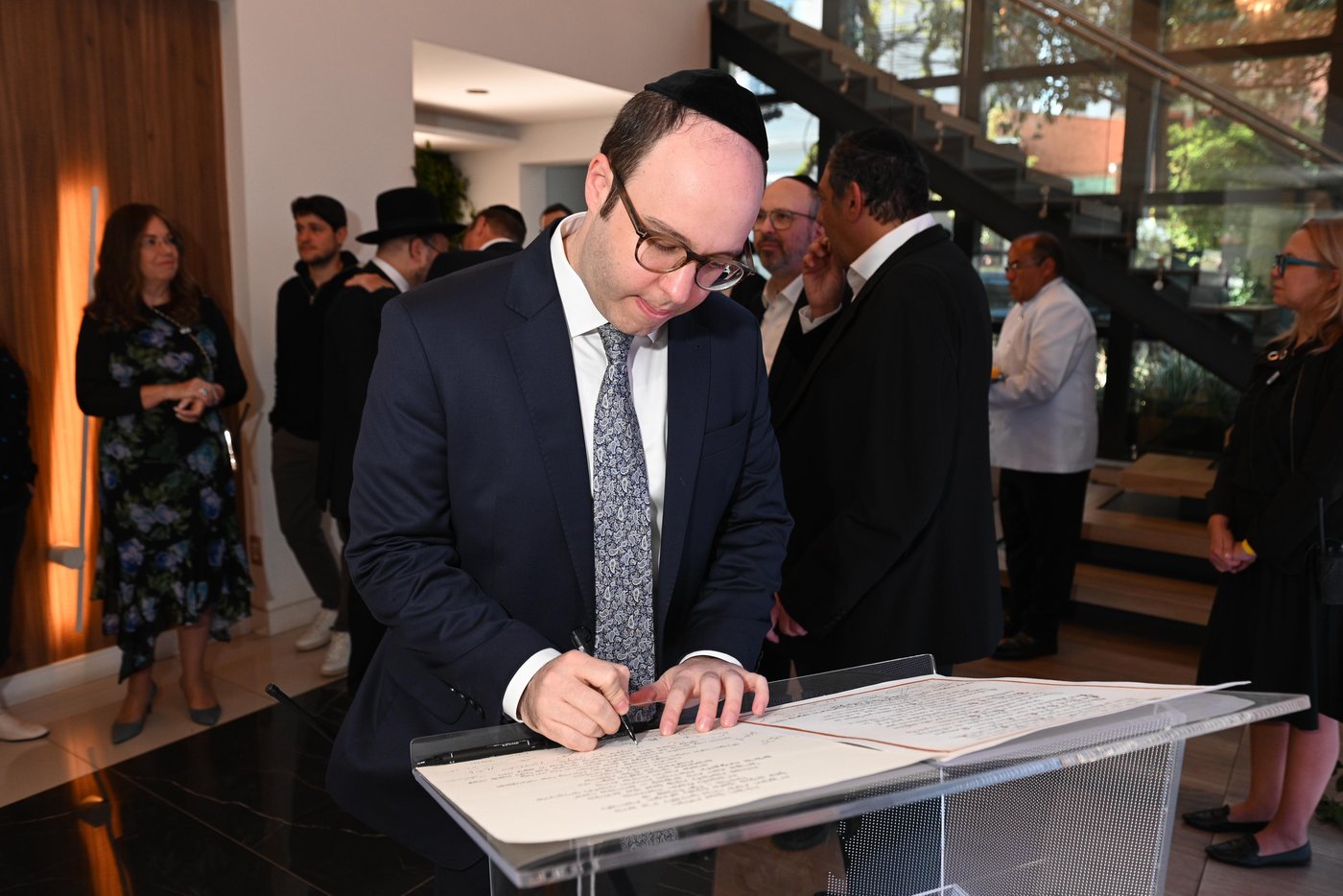 אבן הפינה בישיבת באר אברהם ברזיל