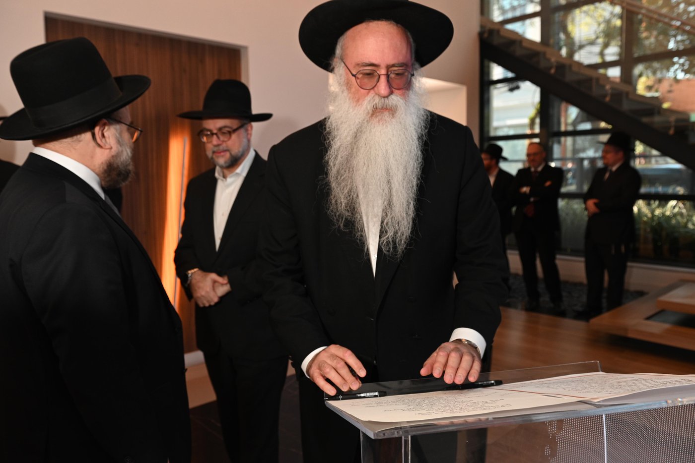 אבן הפינה בישיבת באר אברהם ברזיל