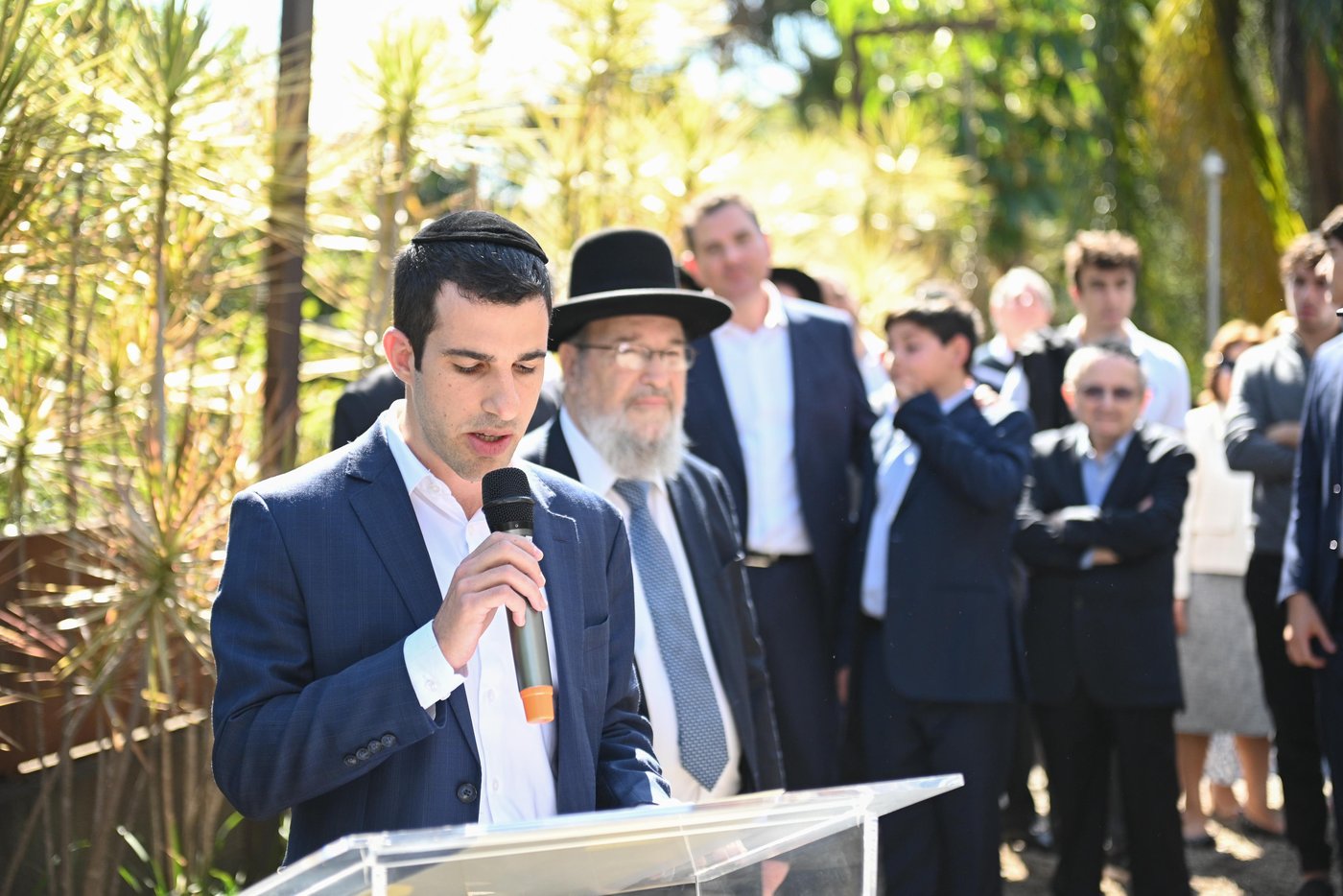 אבן הפינה בישיבת באר אברהם ברזיל