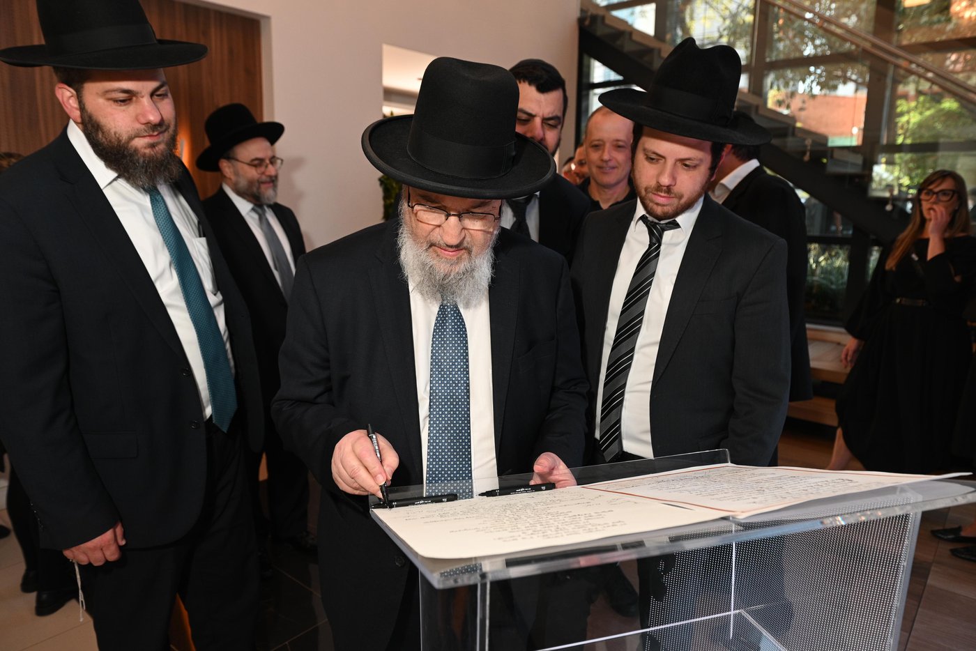 אבן הפינה בישיבת באר אברהם ברזיל