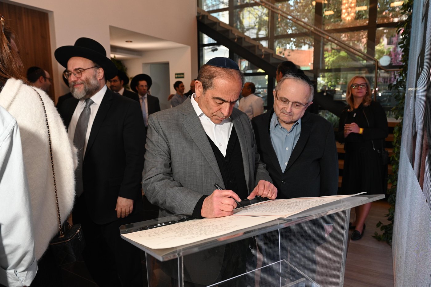 אבן הפינה בישיבת באר אברהם ברזיל