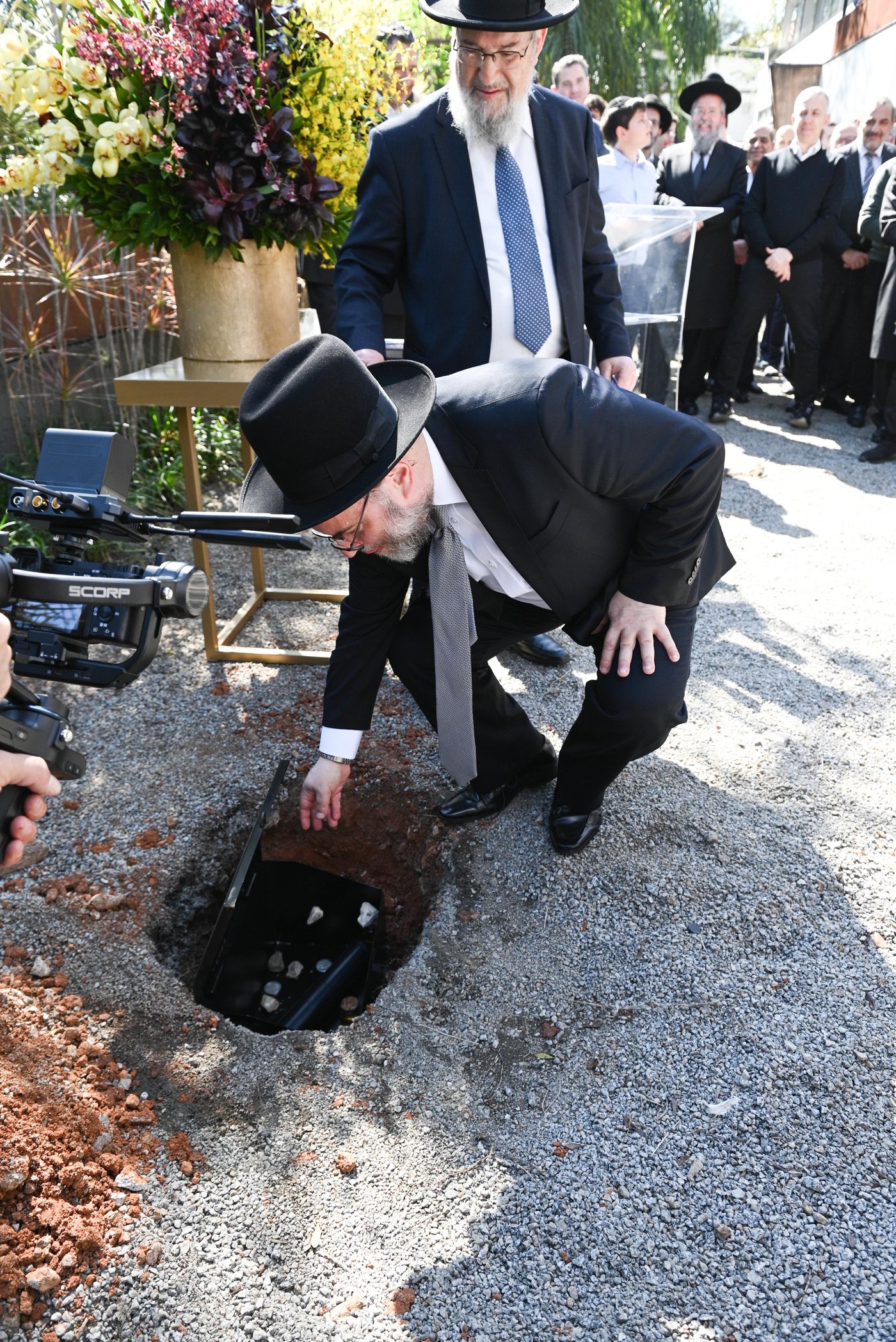 אבן הפינה בישיבת באר אברהם ברזיל