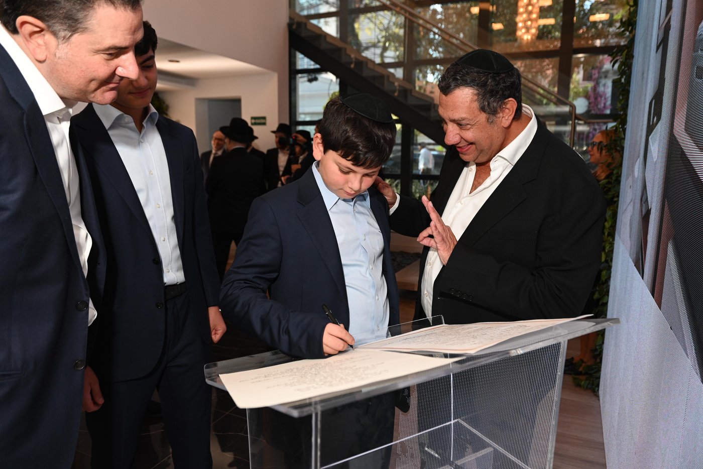 אבן הפינה בישיבת באר אברהם ברזיל