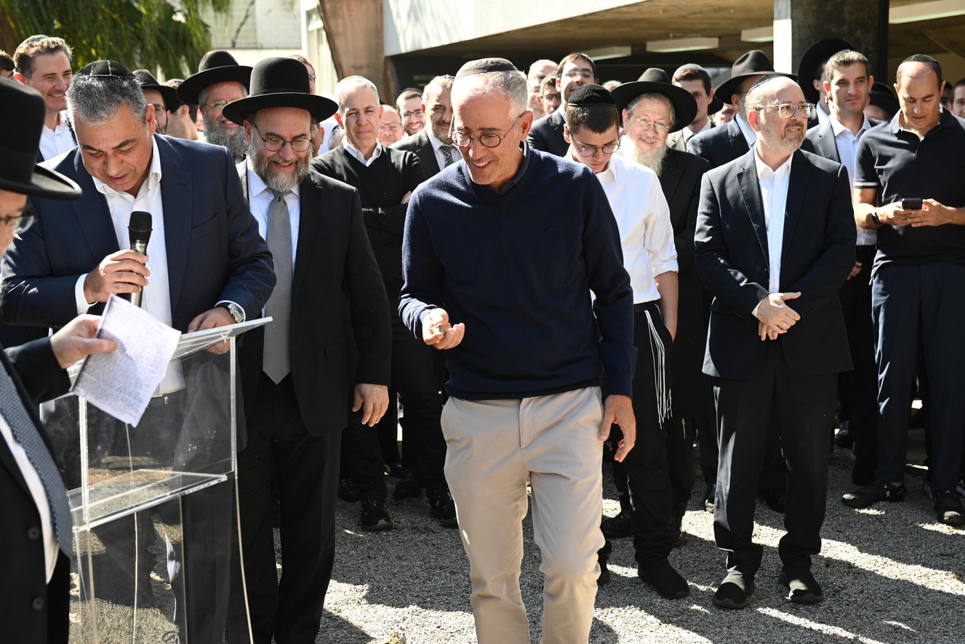 אבן הפינה בישיבת באר אברהם ברזיל