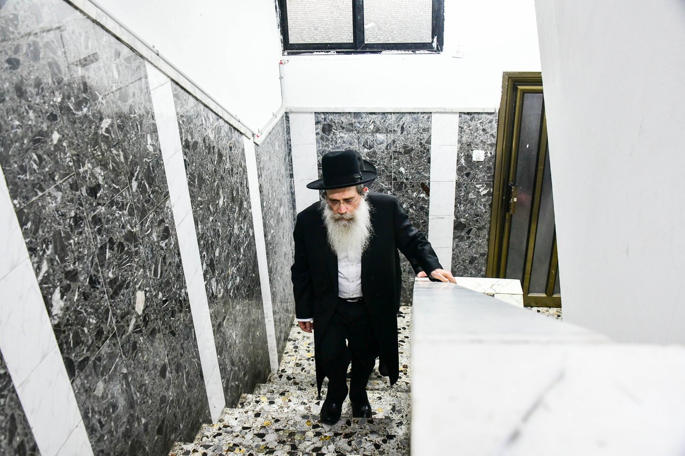 הגאון רבי שרגא שטיינמן בשיחת חיזוק בישיבת 'נחלת דן'