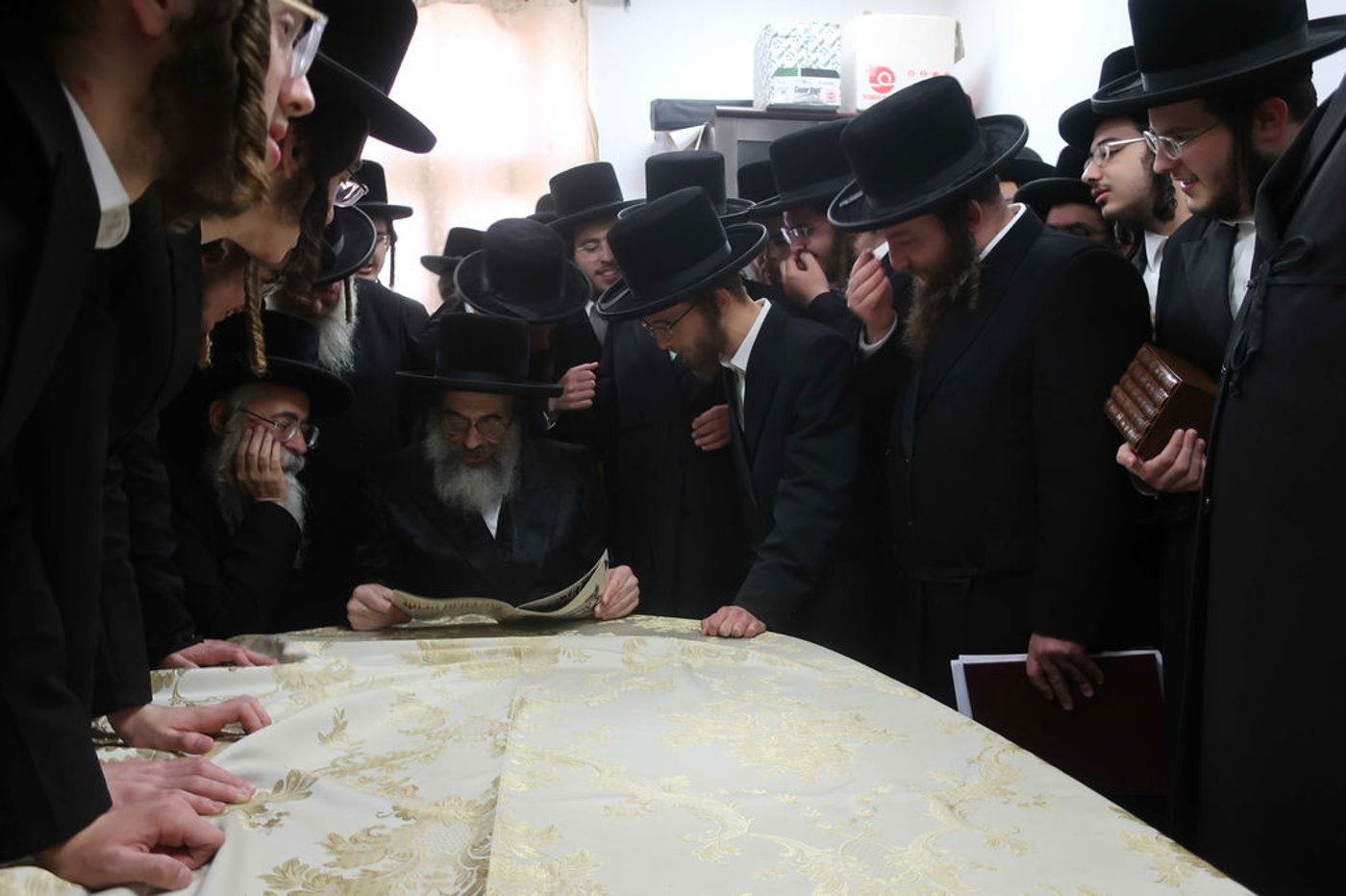 הרה"צ רבי חיים מאיר הגר בביקור בישיבת ויז'ניץ בברכפלד