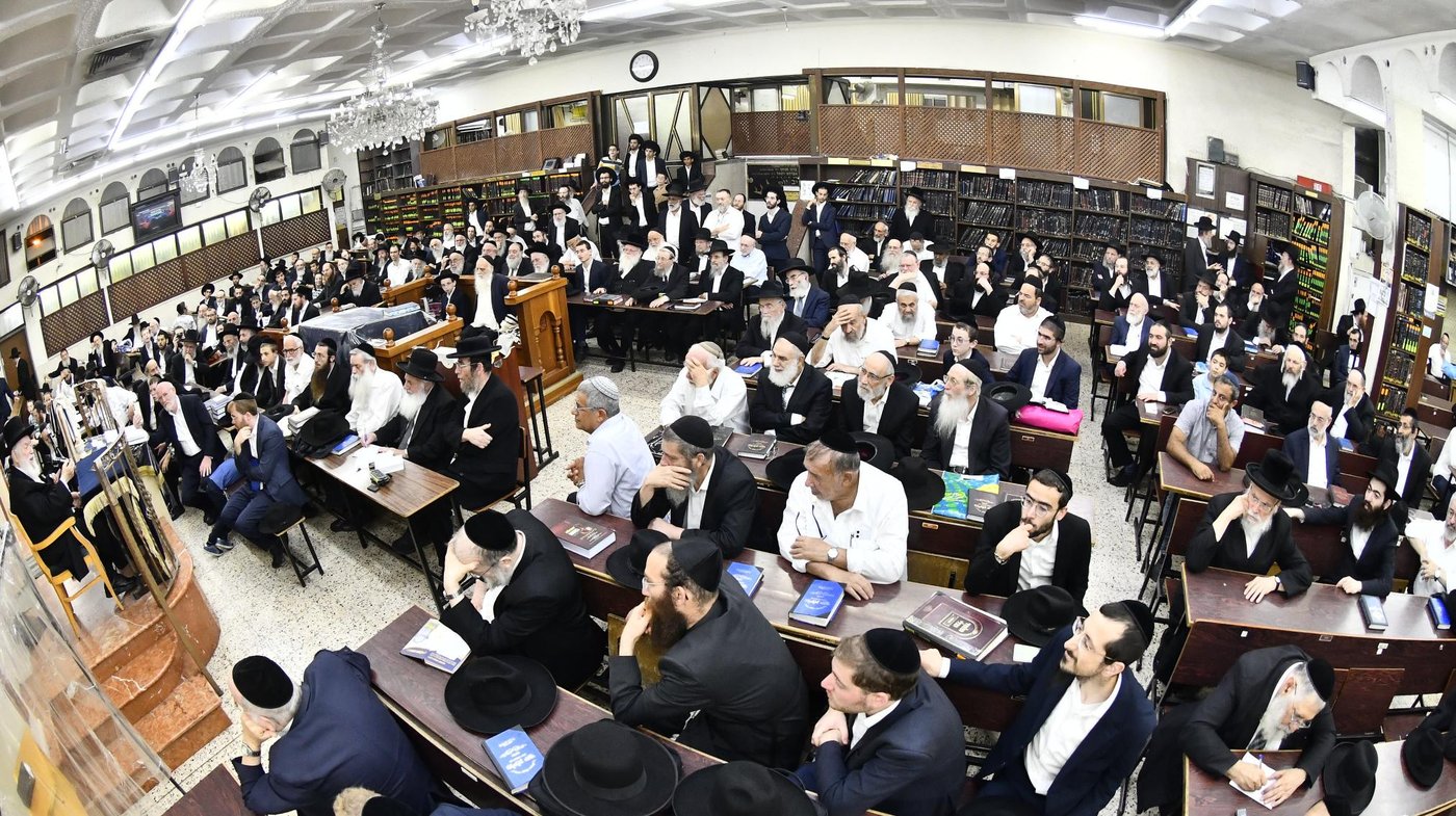 עצרת חיזוק בבית הכנסת ברמת אלחנן