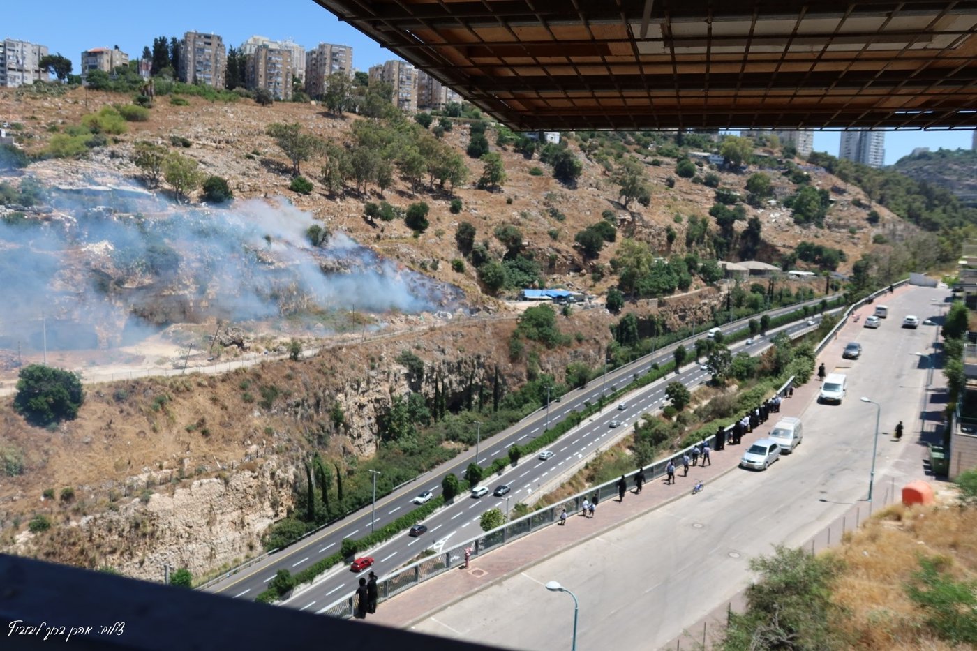 השריפה בשכונת חליסה בחיפה