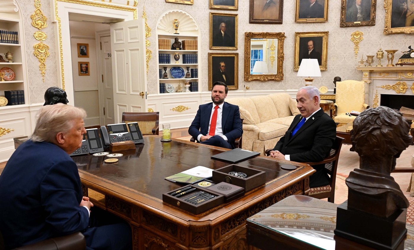 נתניהו וטראמפ בבית הלבן, הלילה