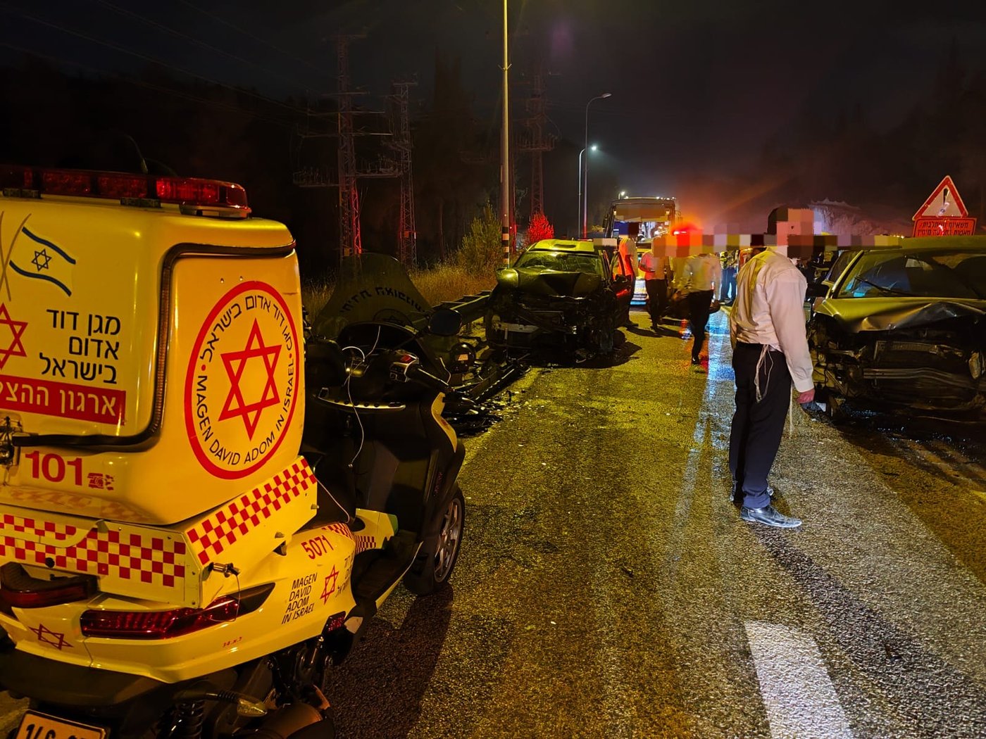 זירת התאונה