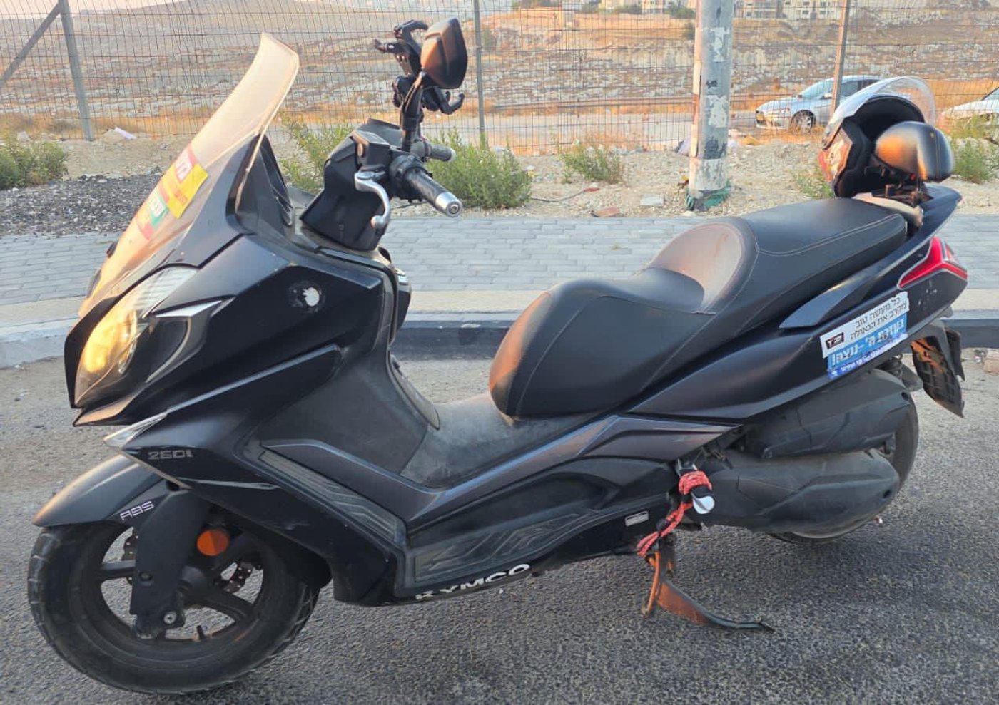 האופנוע שנגנב