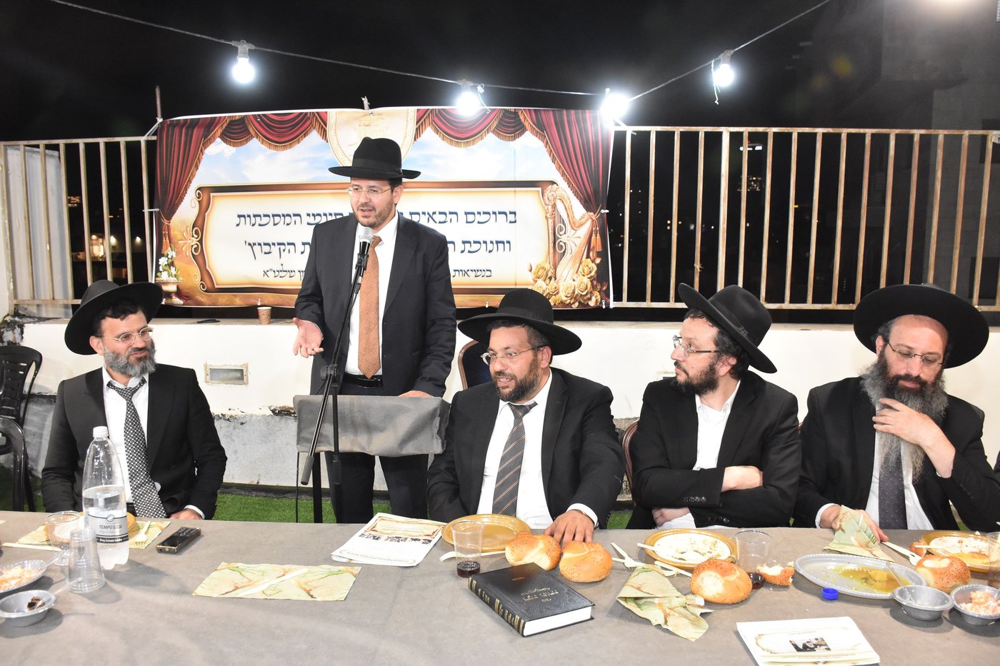 חנוכת הבית לישיבת ''הקיבוץ''