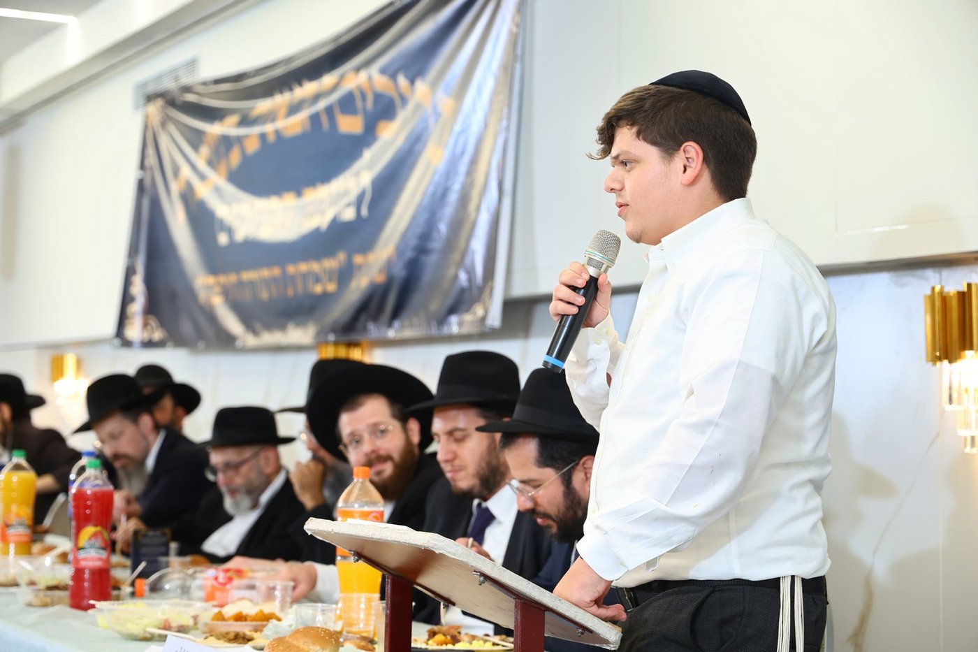 מעמד הסיומים בישיבת "שמחת התורה" חיפה