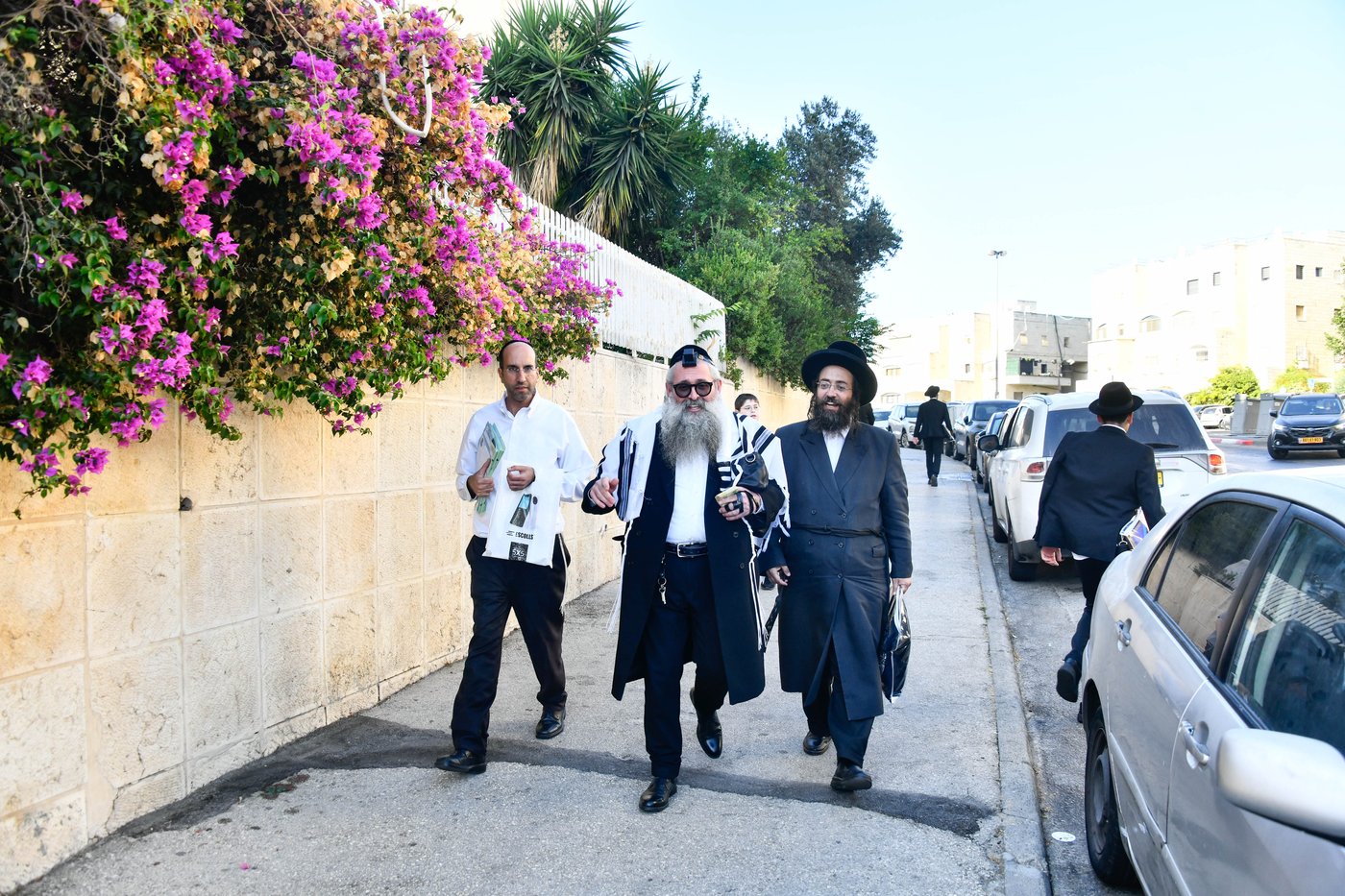 ברכת כהנים עם מאות כהנים בשטיבלך המרכזי בשכונת הר נוף