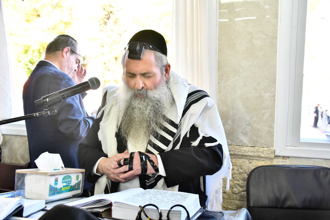 ברכת כהנים עם מאות כהנים בשטיבלך המרכזי בשכונת הר נוף
