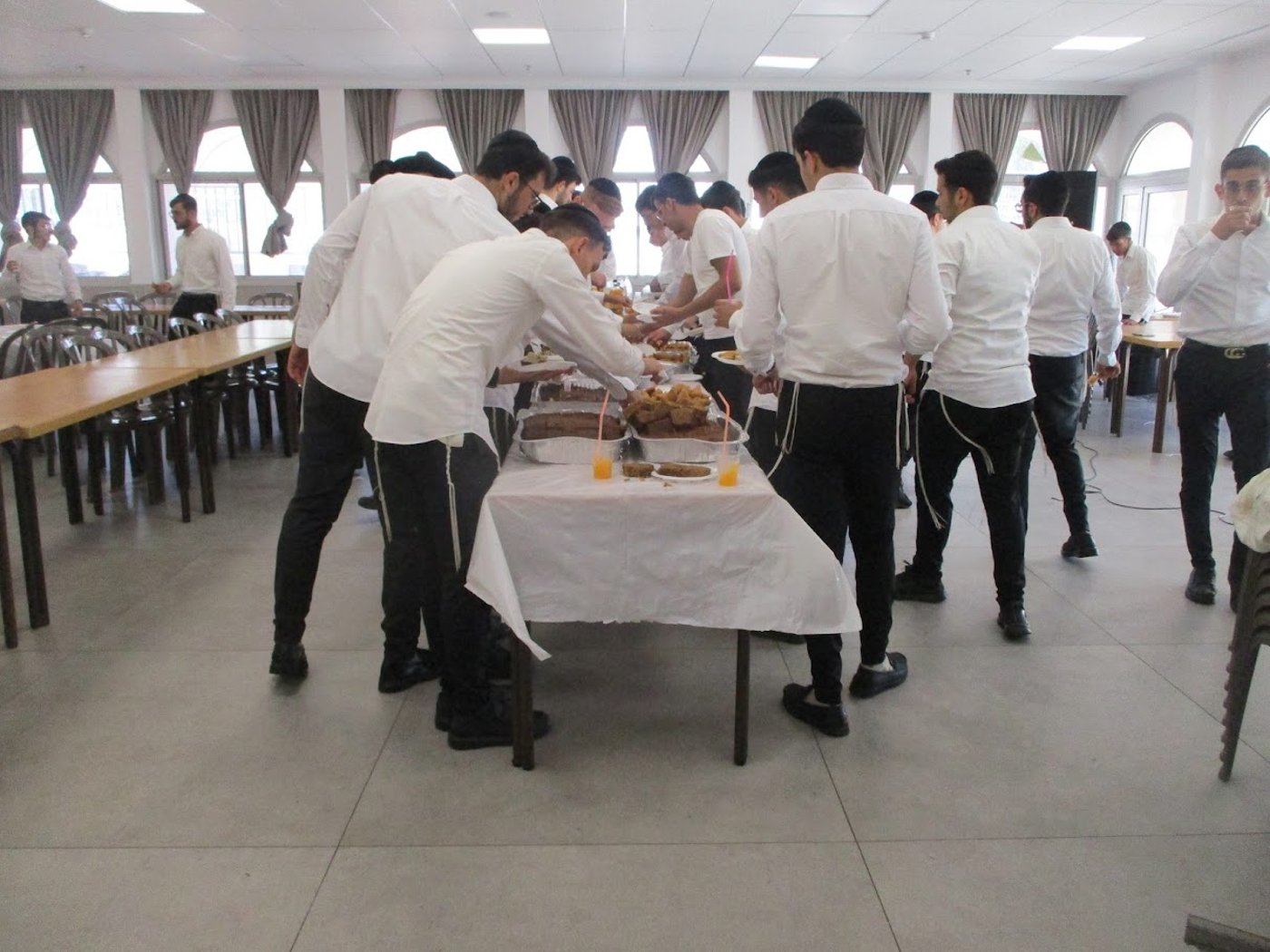 הקעמפ של ישיבת 'שערי תבונה' בעיר מעלות.