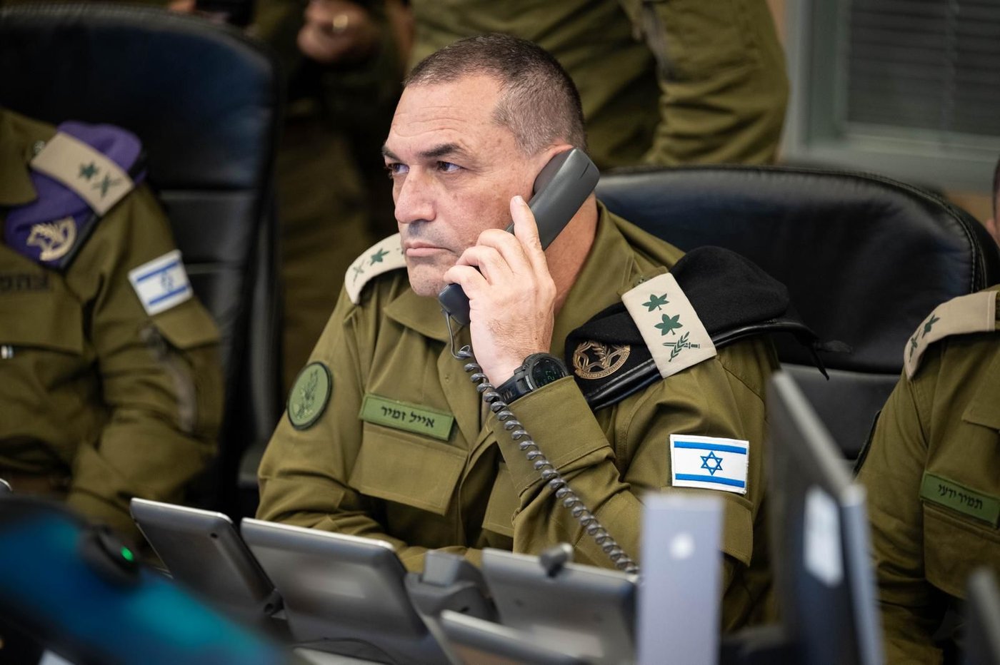 הרמטכ"ל בבור דקות לפני התקיפה