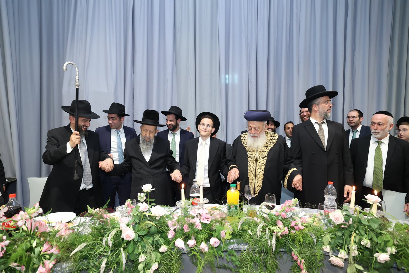 שמחת נישואי נכדתם של הראשל"צ הגרש"מ עמאר, והגרב"צ מוצפי 