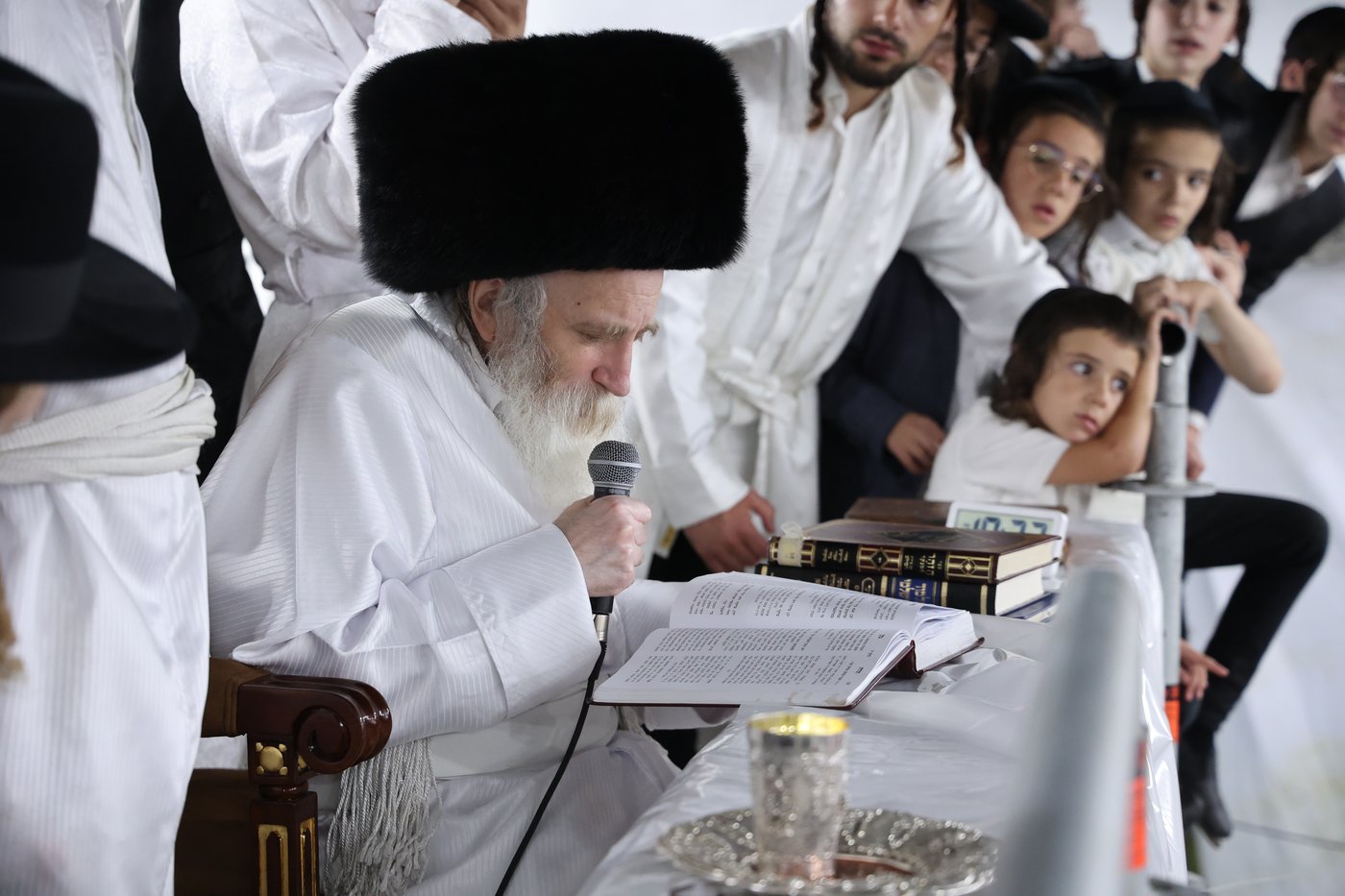 מוצאי ראש השנה אצל הגרי"מ מורגנשטרן