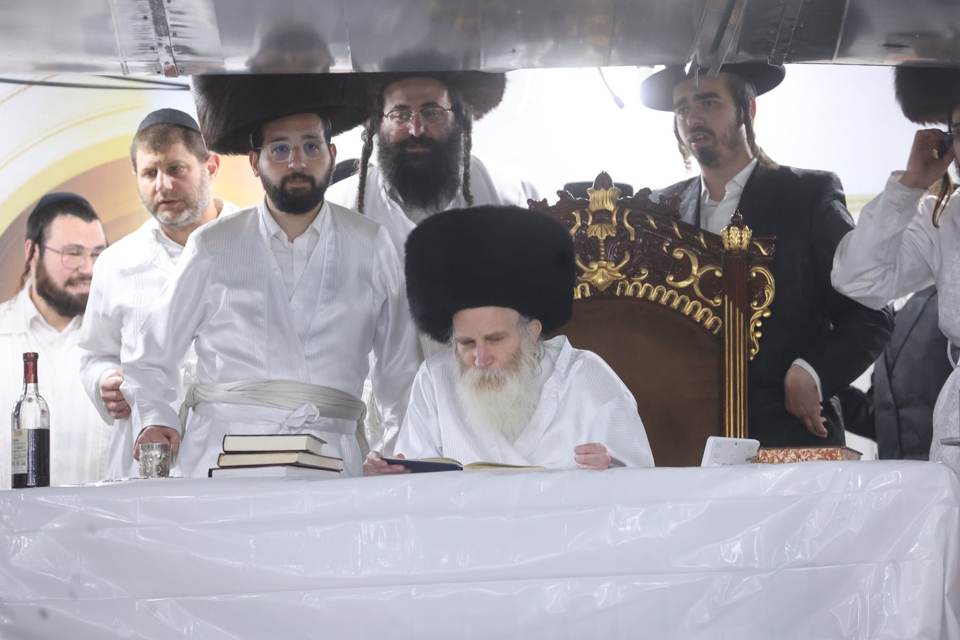 מוצאי ראש השנה אצל הגרי"מ מורגנשטרן