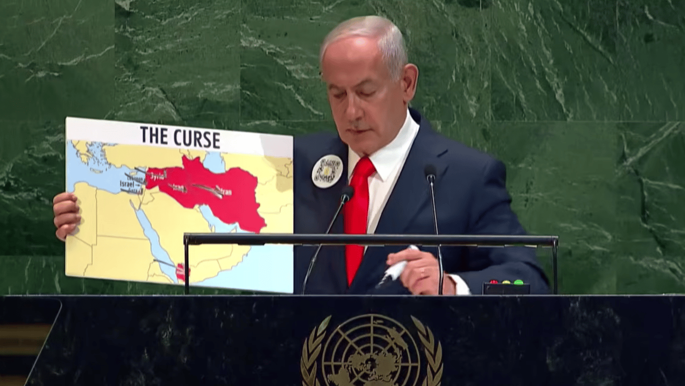 פנייה לחטופים בעברית, לעג על ההכרה ב'פלסטין' ושלום עם סוריה ולבנון | כל העדכונים מנאום נתניהו