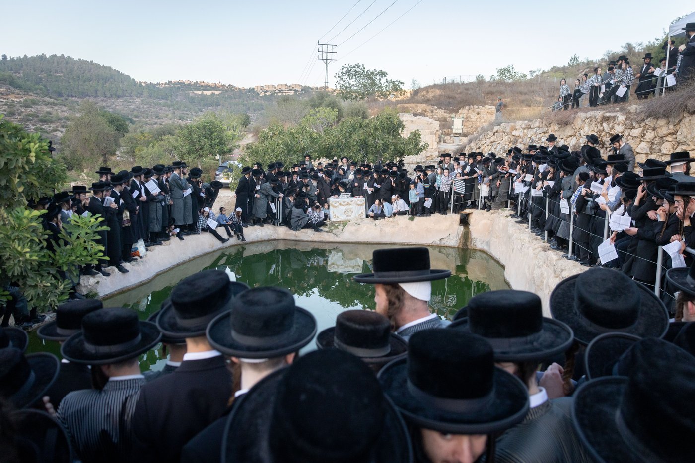 חסידי תולדות אברהם יצחק בתשליך