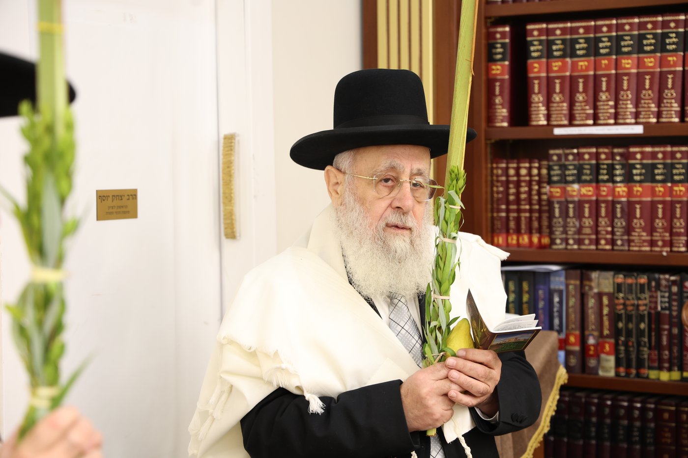 הראשל"צ הגאון רבי יצחק יוסף בנטילת לולב
