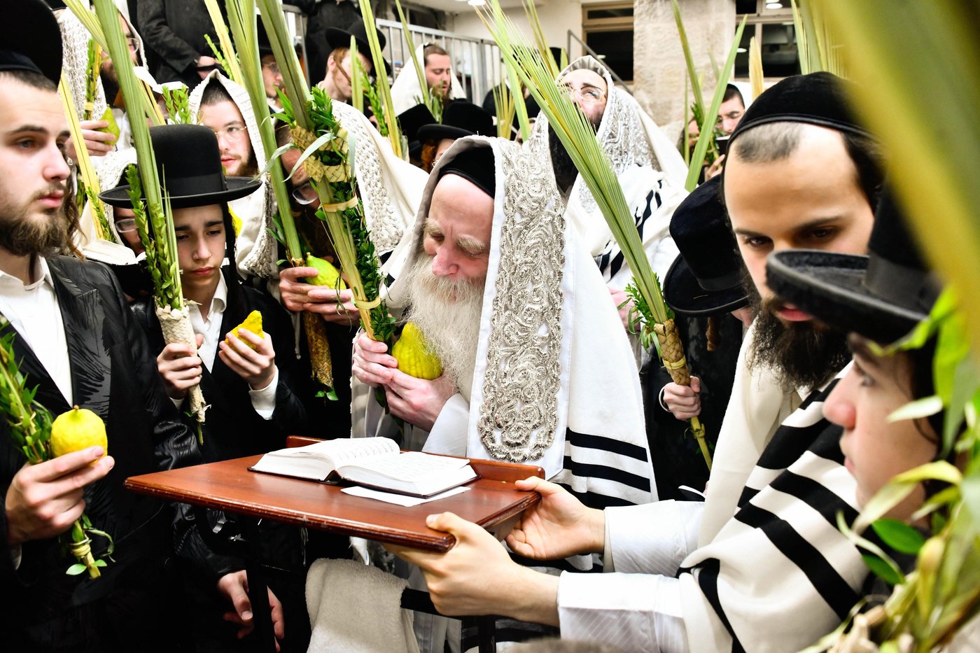 הושענא רבה אצל הגה"צ רבי יצחק מאיר מורגנשטרן