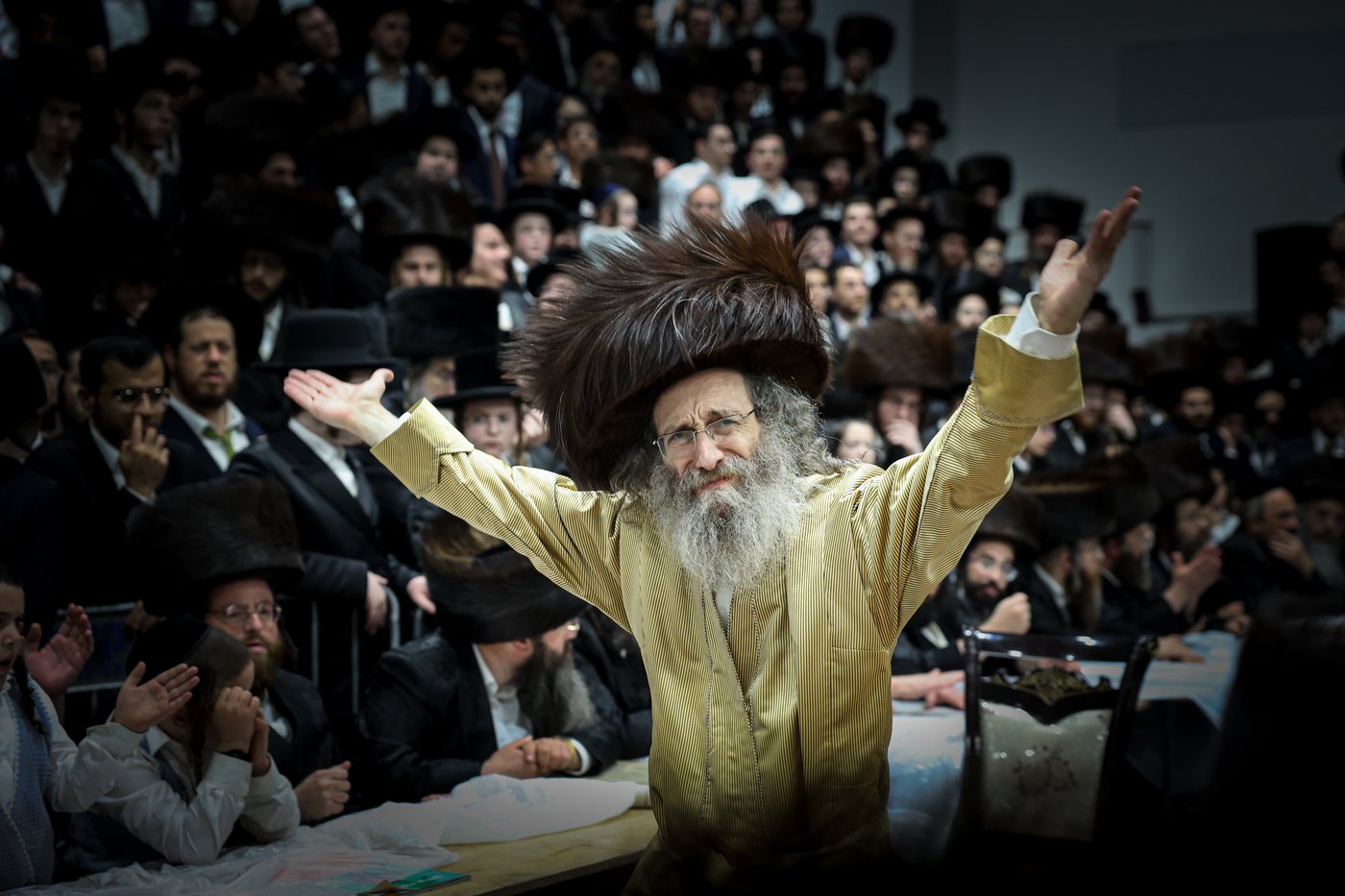 הרה"צ רבי אלימלך בידרמן בהכנה להושענא רבה