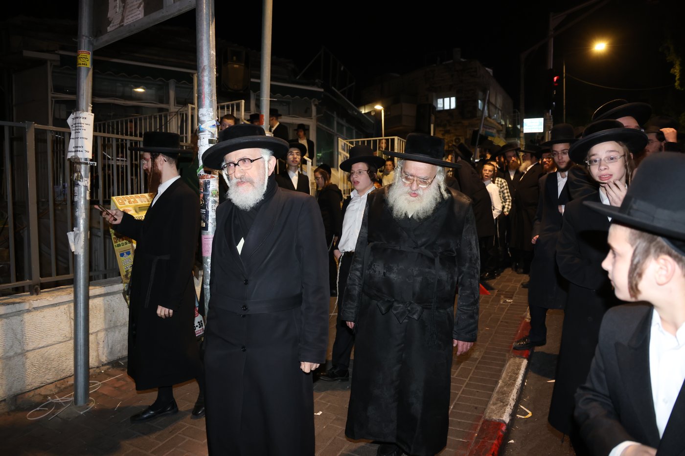 מחאה נגד גזירת הגיוס בראשות האדמו"ר ממשכנות הרועים