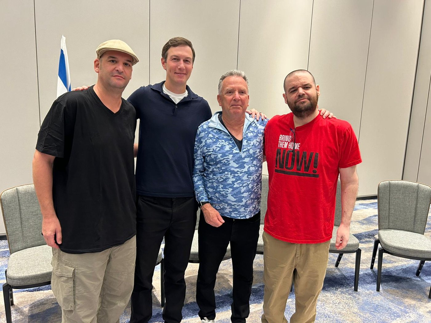 שורדי שבי נפגשו עם וויטקוף וקושנר: "לא לוותר עד שיוחזרו כל החטופים" 