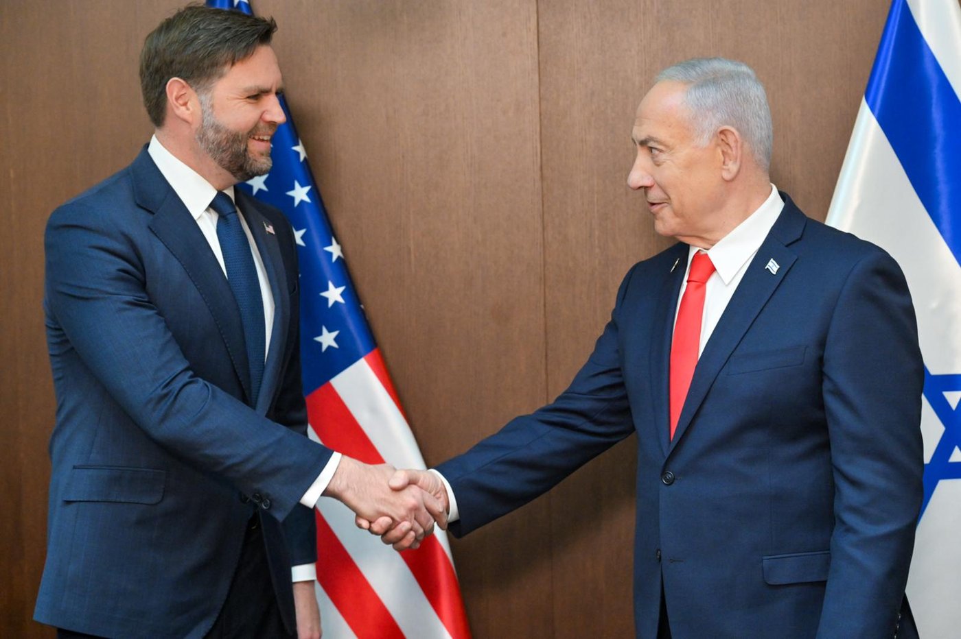 נתניהו וסגן הנשיא 