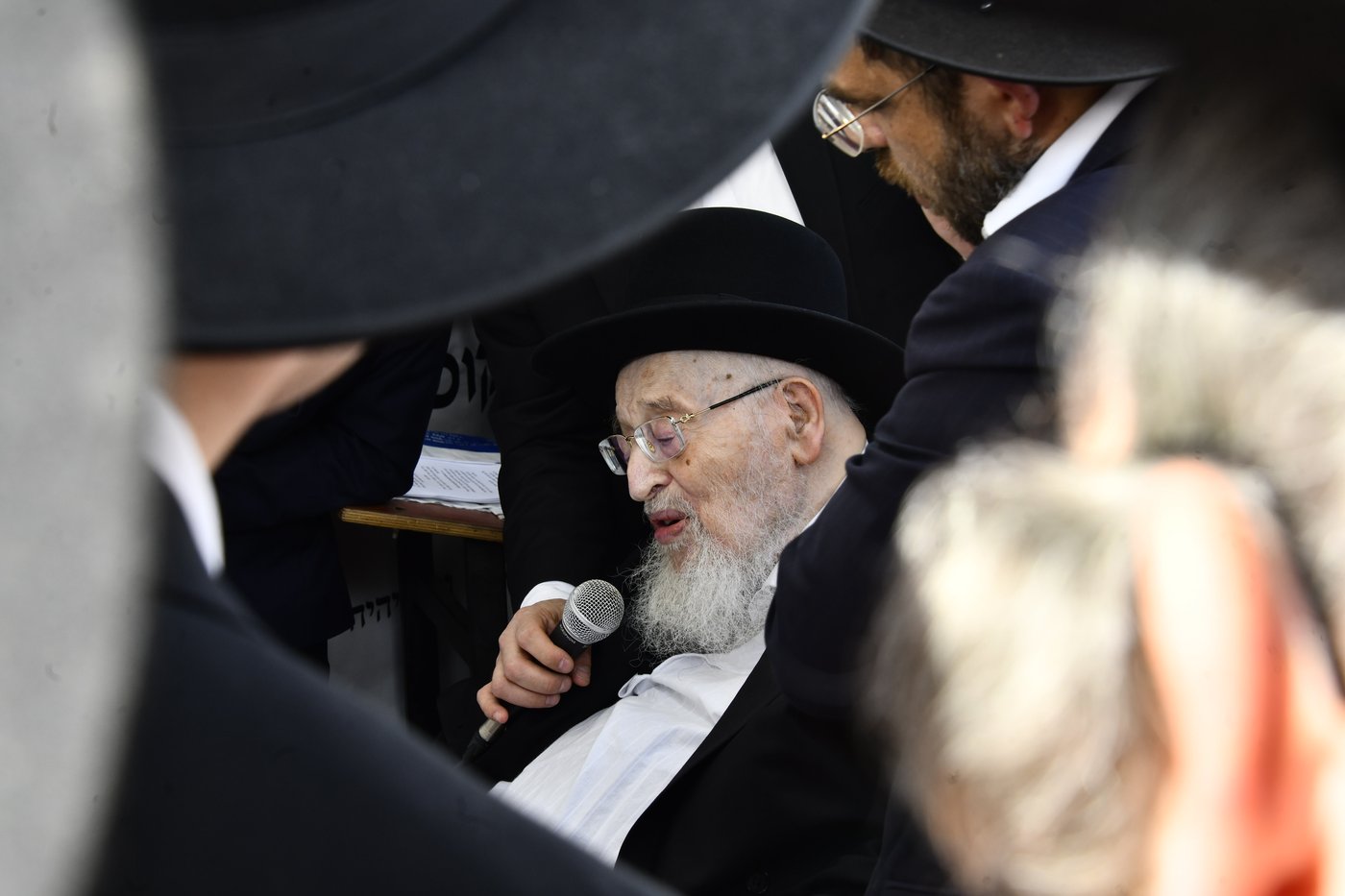 הילולת הגראמ"מ שך אצל חתנו הגרמ"צ ברגמן