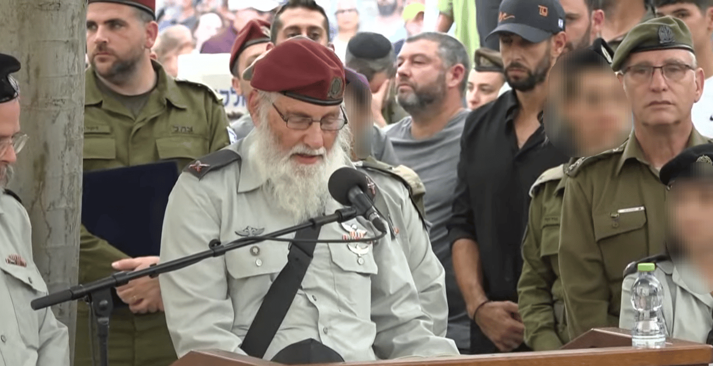 הרב הראשי לצה"ל בהלוויה