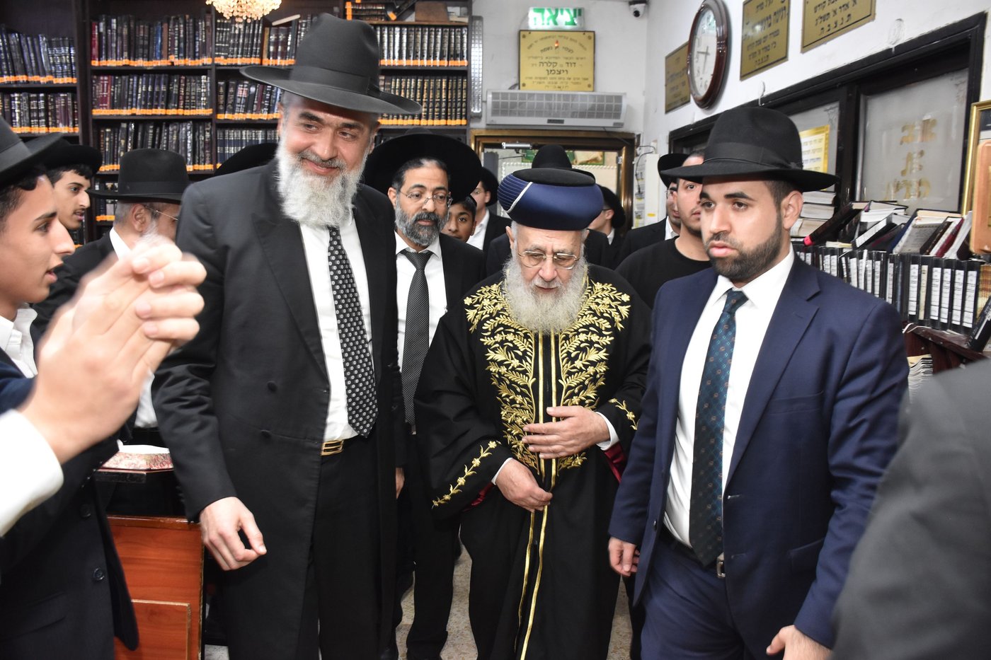 הראשל"צ הגר"י יוסף בביקור בישיבת "אורחות התלמוד"