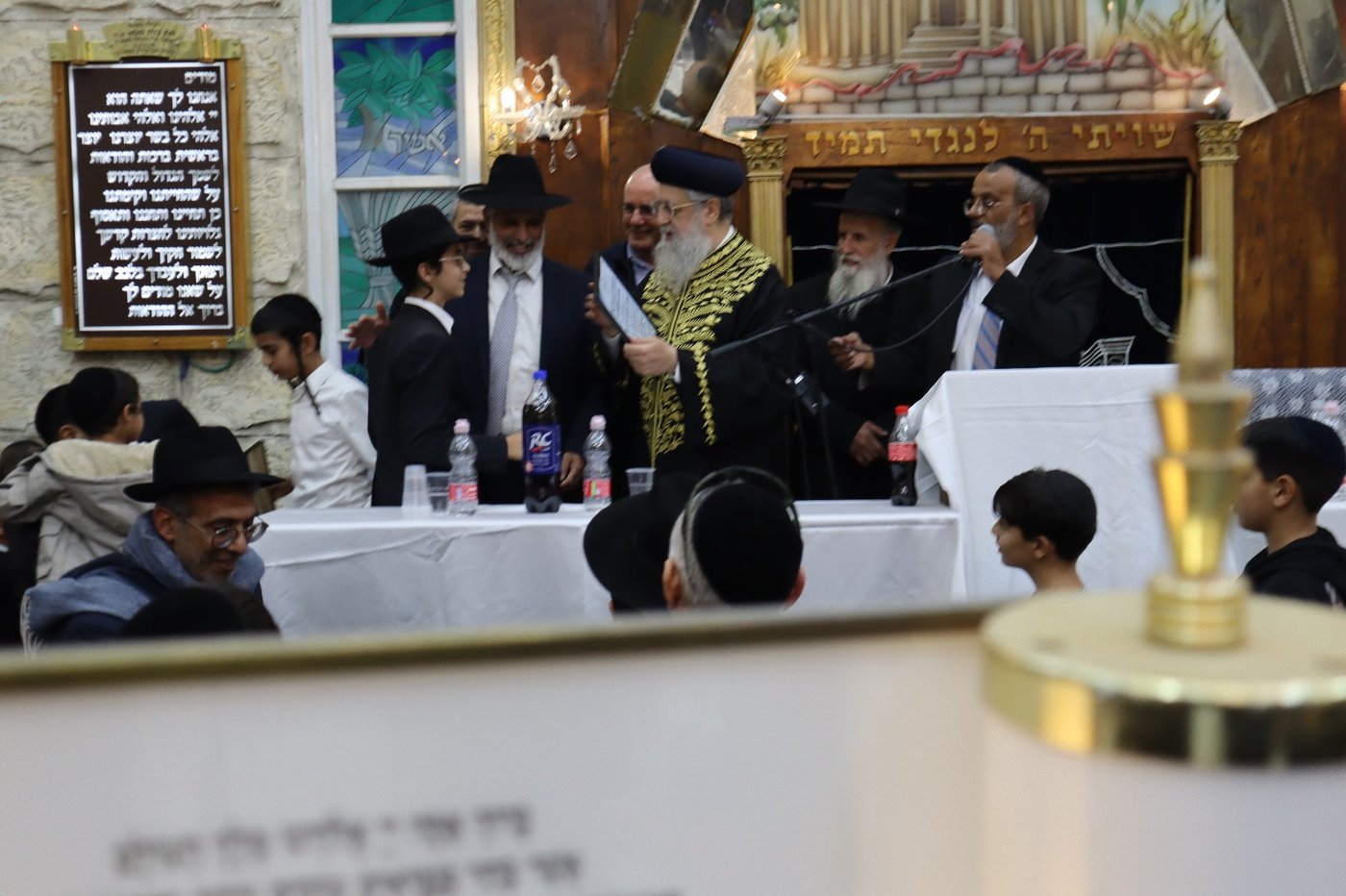 הראשל"צ הגר"ד יוסף בביקור במושב אחיעזר 
