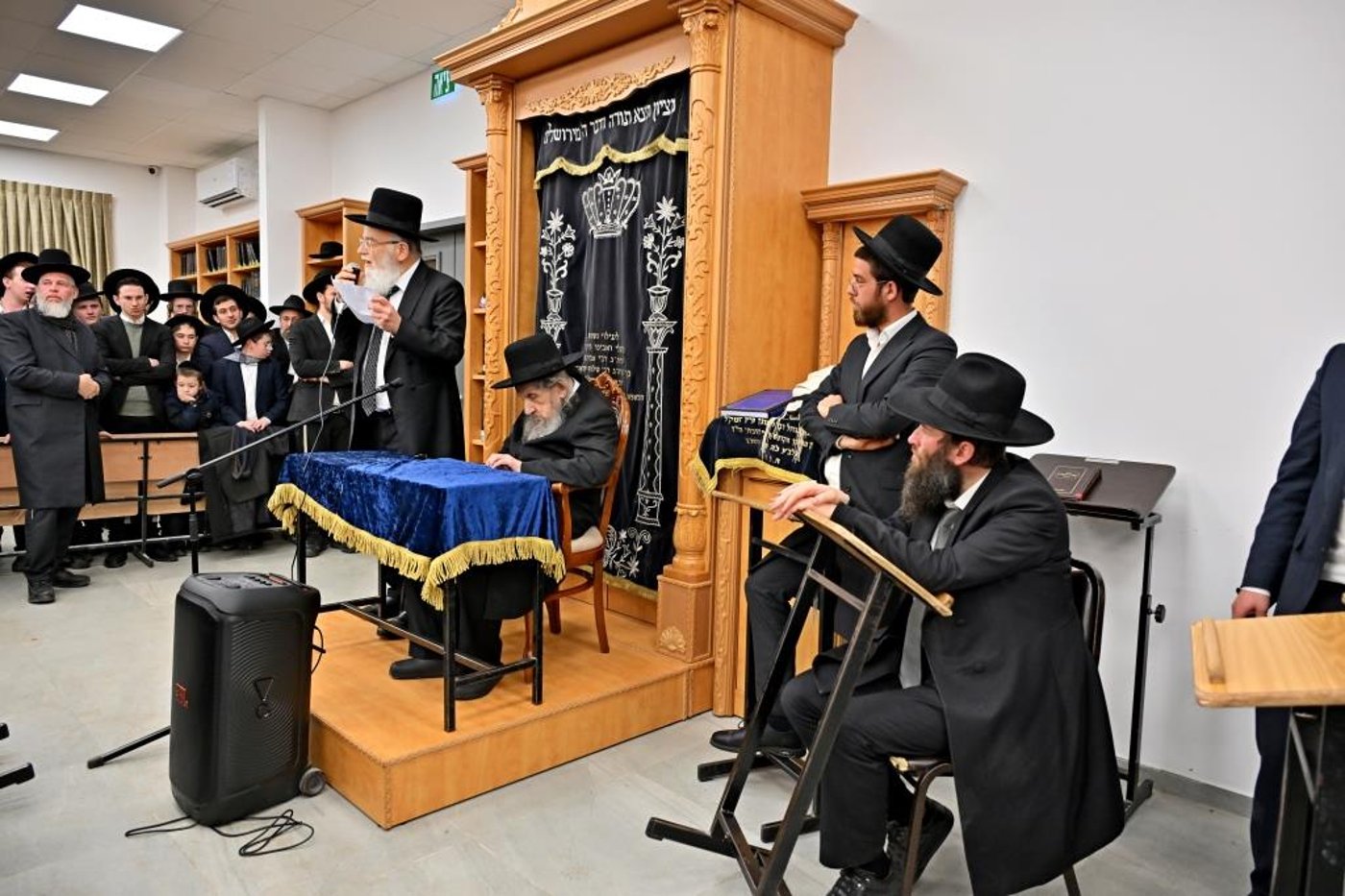 הגר"ד לנדו בחנוכת הבית לישיבת הר"ן