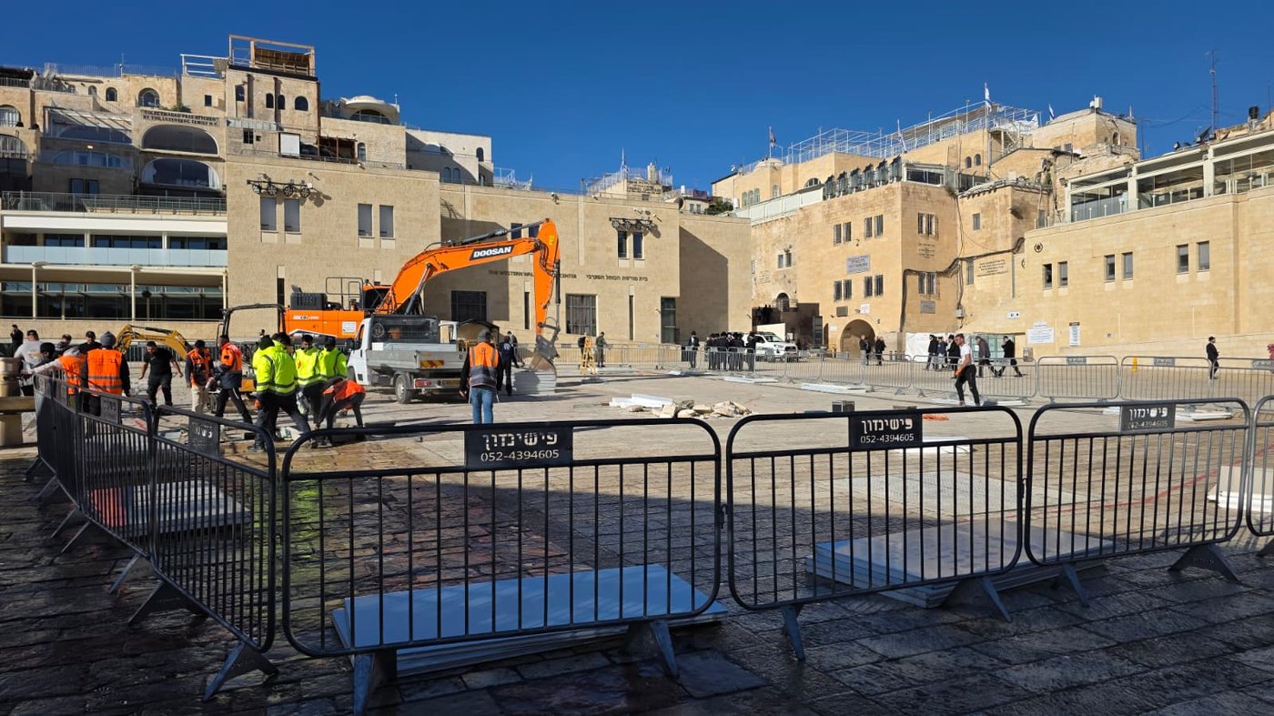 עבדות התחזוקה בכותל