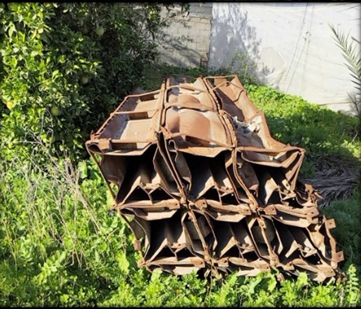 המשגר והרקטה שאותרו בדרום רצועת עזה