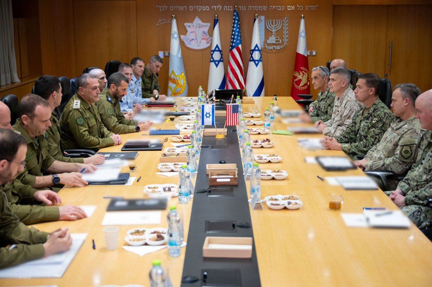 צמרת פיקוד המרכז של ארה"ב בביקור בישראל